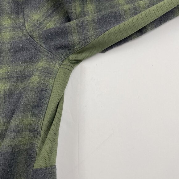 Ridgecut Toughwear Flannel Shirt Men's XL Green Plaid Long Sleeve Button up - Picture 9 of 11